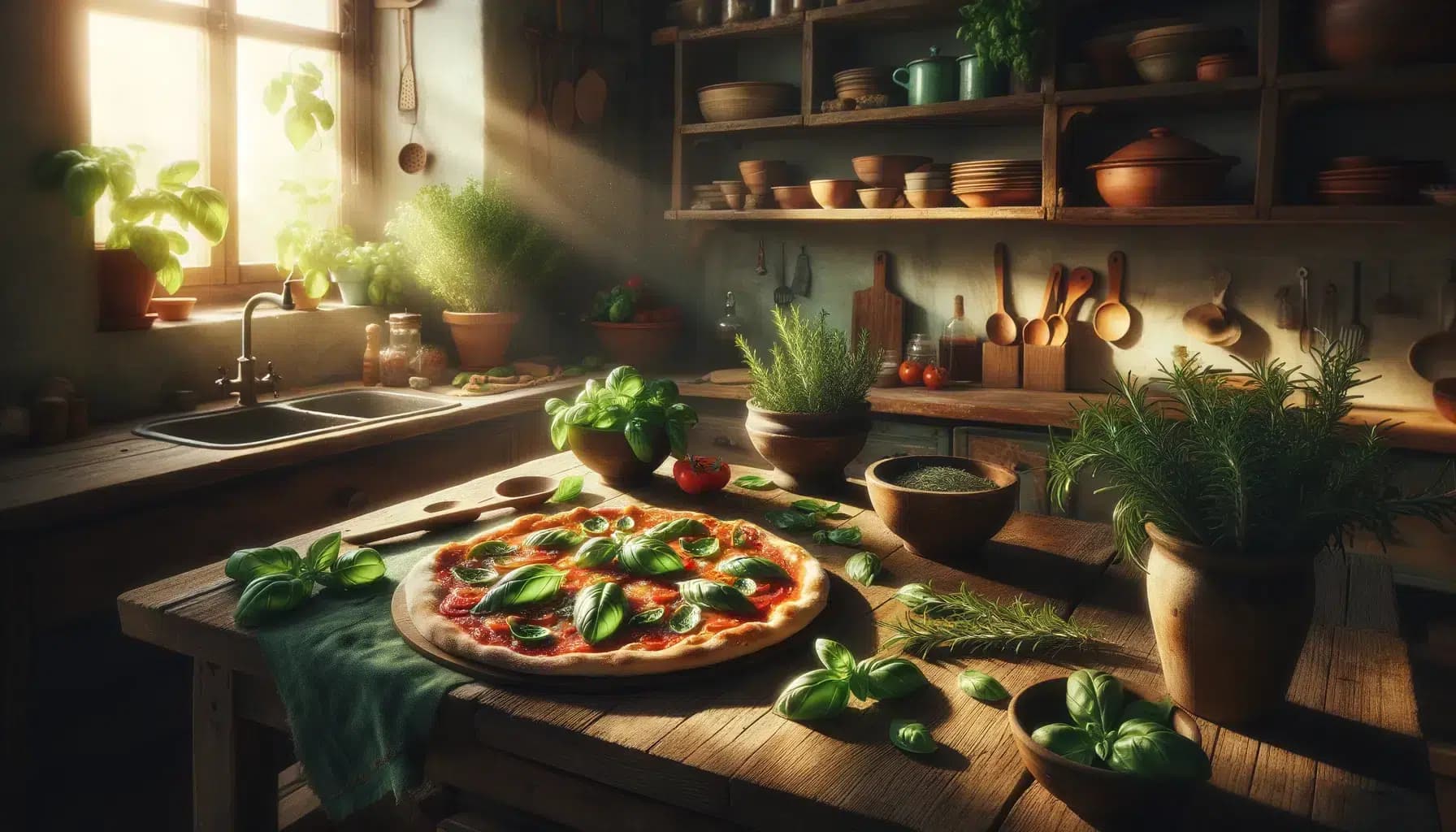 Cozinha Florida: Alecrim e Manjericão em Harmonia