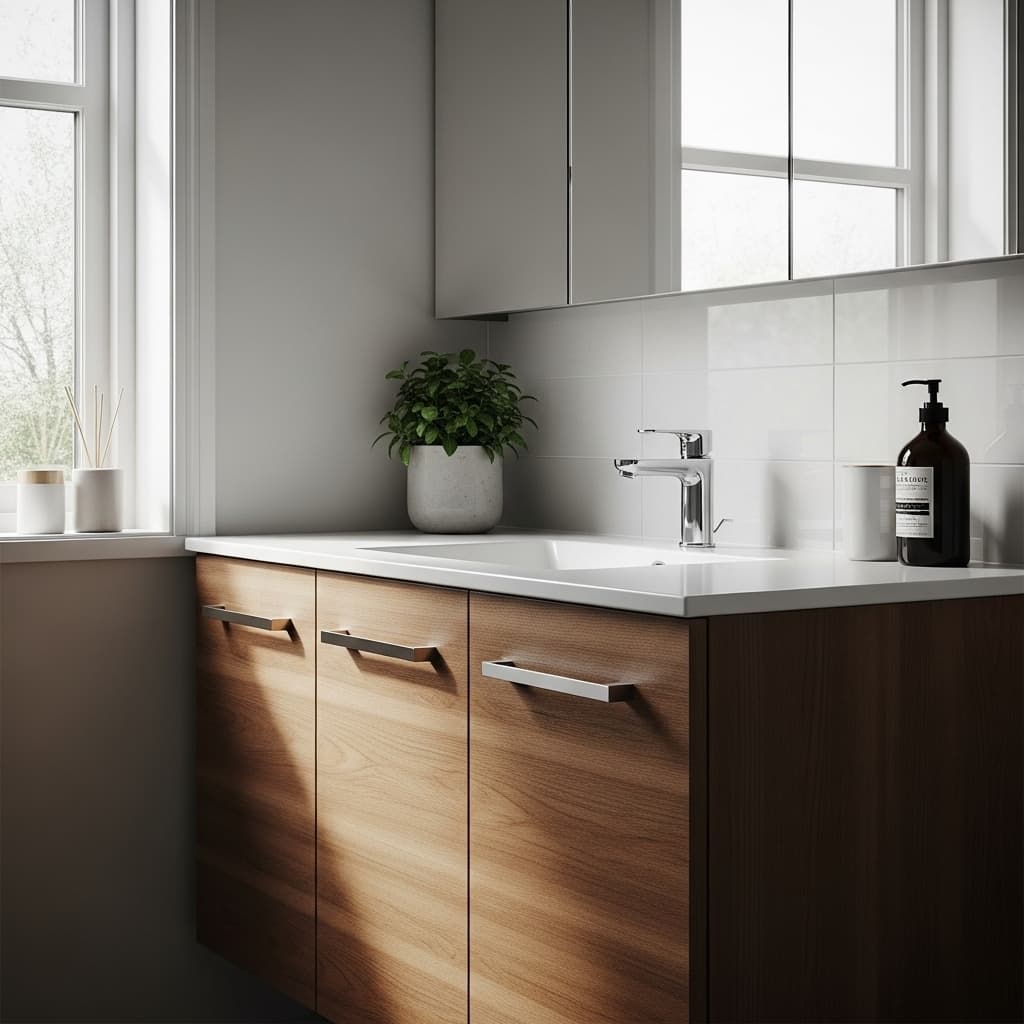 Qual gabinete de banheiro escolher para seu estilo e espaço?